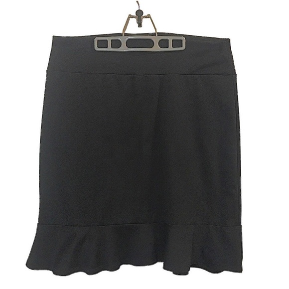 Agnes & Dora Black Flounce Skirt. Size 2X - Picture 4 of 10